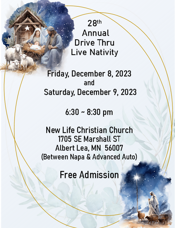 Annual Drive Thru Live Nativity - NewLife Christian Church